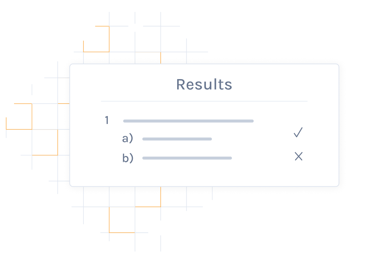 Ilustração da correção dos resultados dos alunos na Exam.net