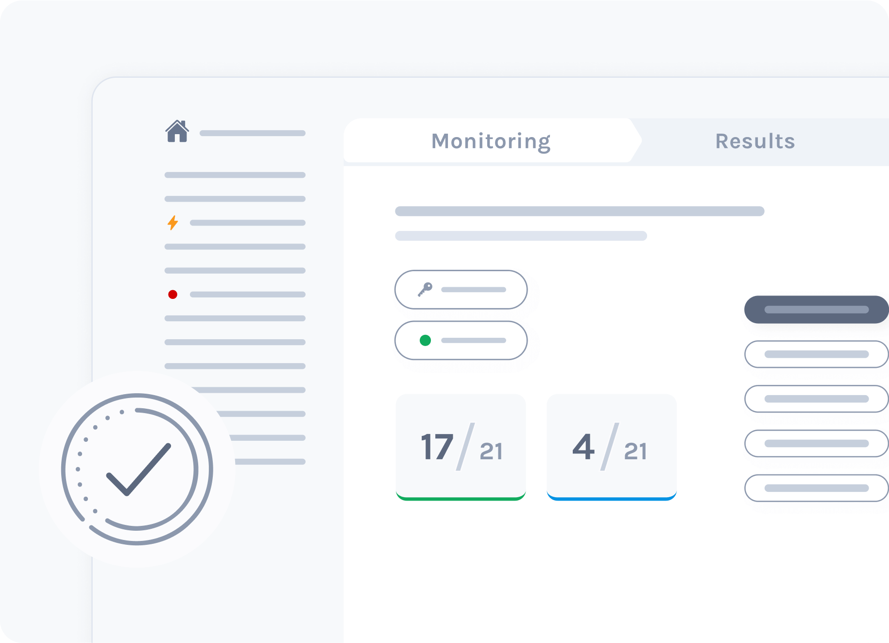 Illustration of the Exam.net monitoring view