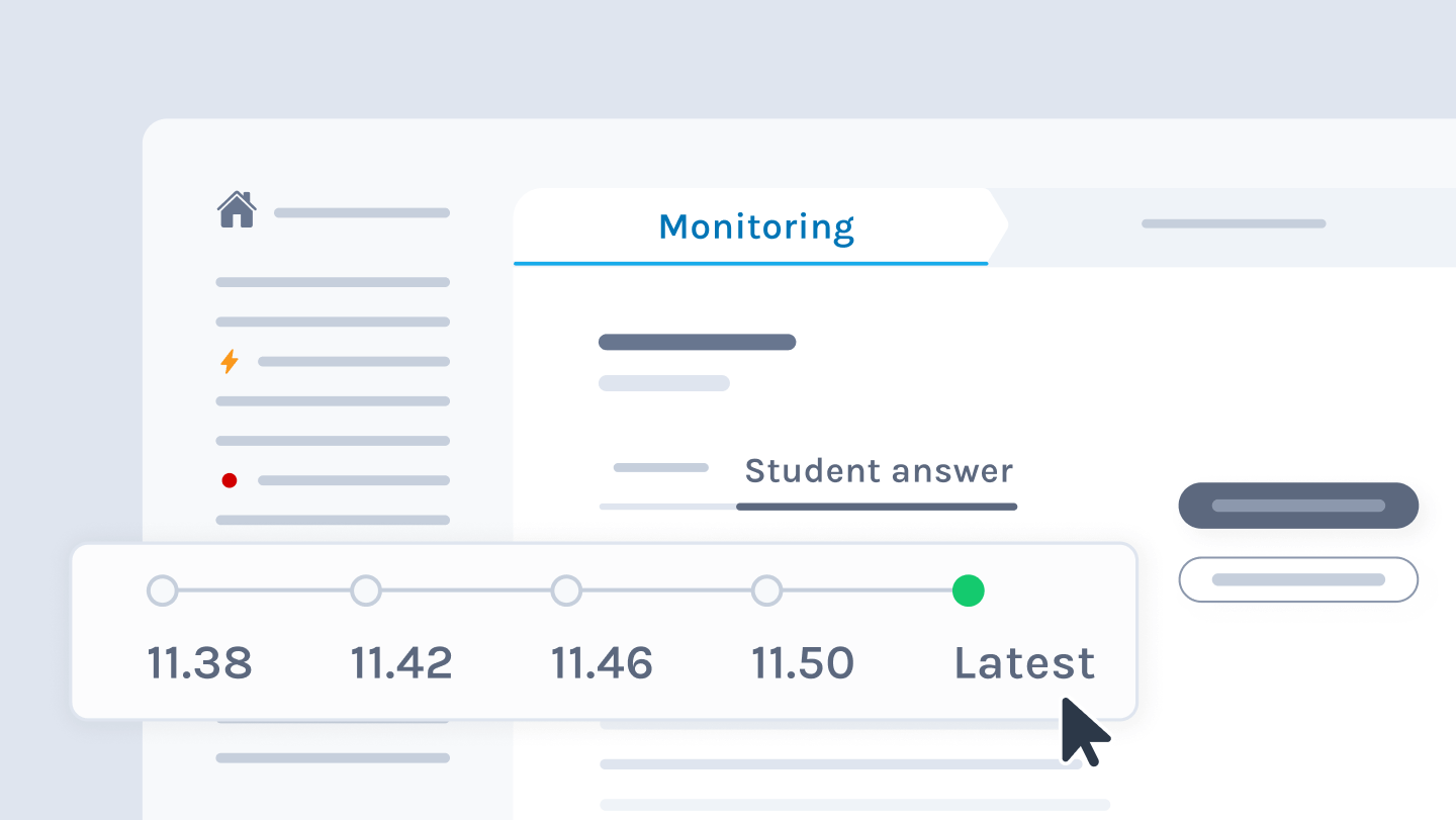 Answer history on Exam.net