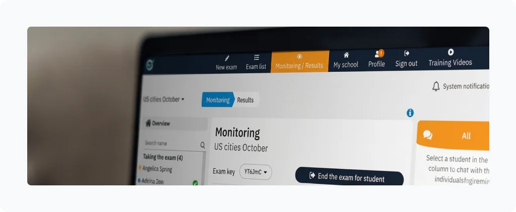 Monitoring view